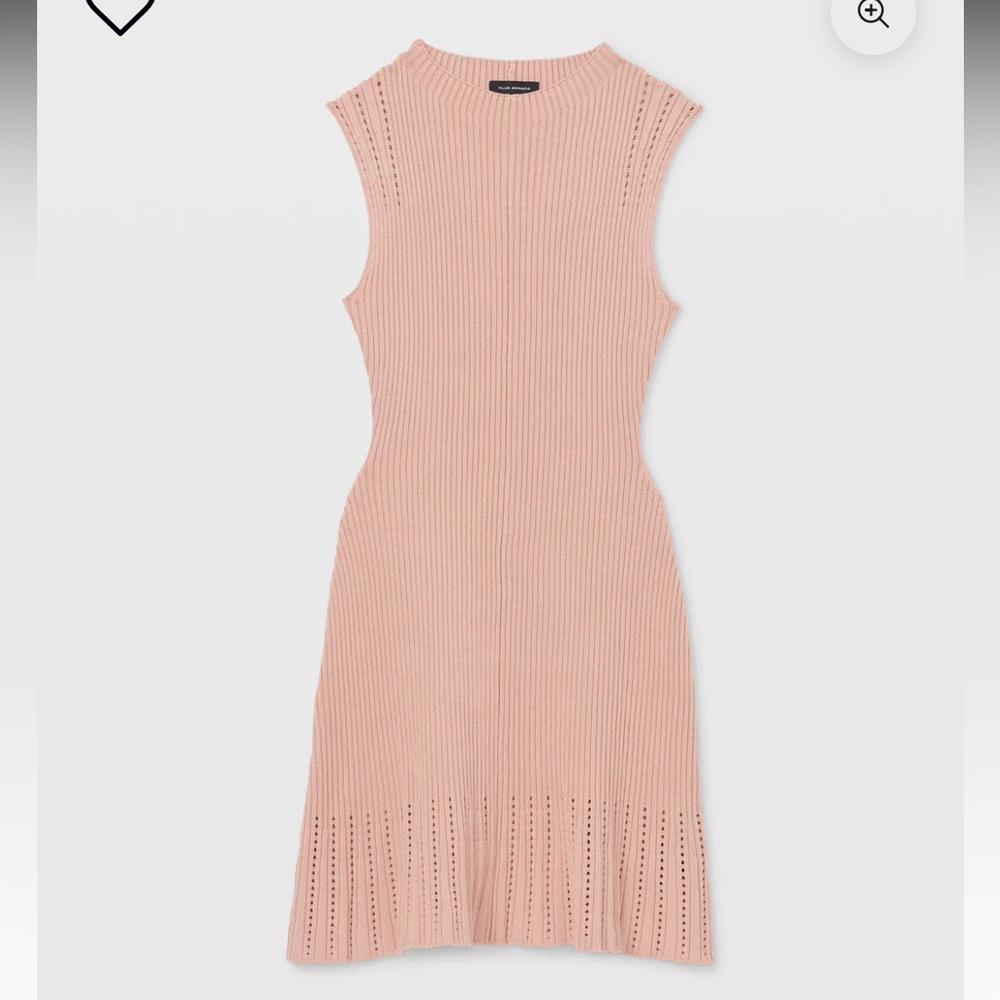 Sleeveless Ribbed Pointelle Dress - Picture 3 of 3
